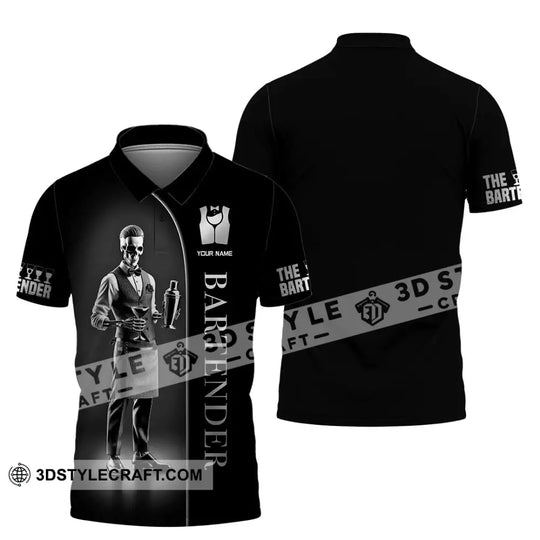 Unisex Shirt, Custom Name Bartender Shirt, Gift for Bartender style option 4