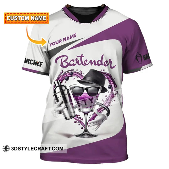 Unisex Shirt, Custom Name Bartender Shirt, Bartender Polo Long Sleeve, Barista Shirt style option 1