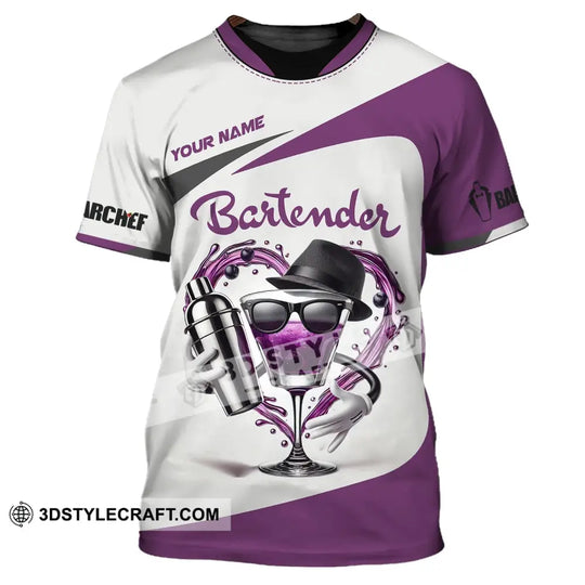 Unisex Shirt, Custom Name Bartender Shirt, Bartender Polo Long Sleeve, Barista Shirt style option 2