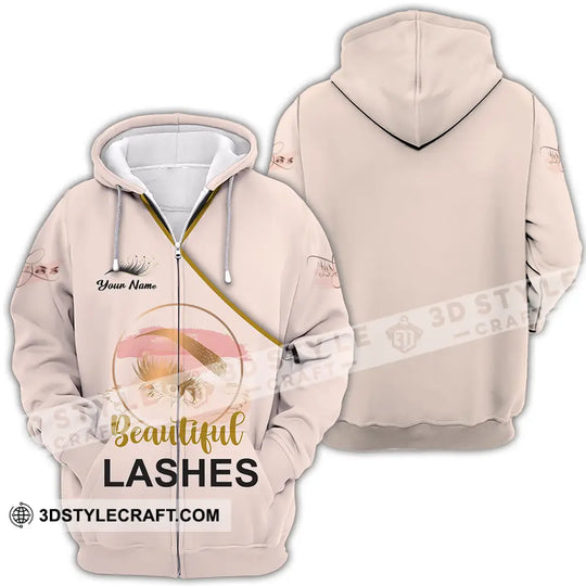 Unisex Shirt - Custom Name Shirt Beautiful Lashes style option 4