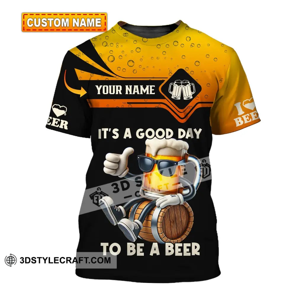 Unisex Shirt Custom Name Beer Gift For Lover T-Shirt