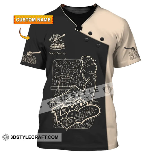 Unisex Shirt - Custom Name Shirt Best Sauna Lover style option 1