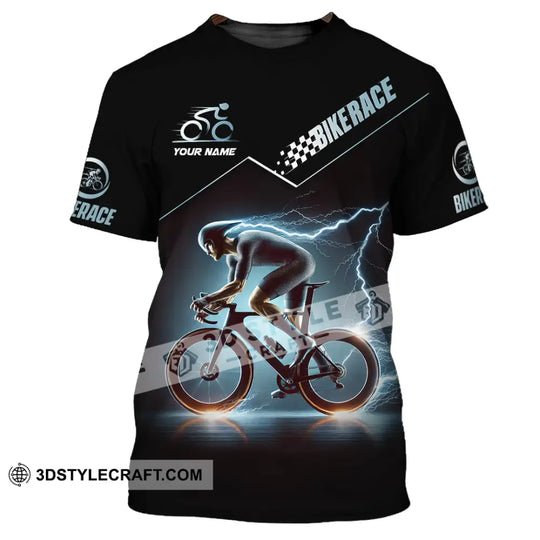 Unisex Shirt, Custom Name Bike Race Shirt  Shirt, Bike Race Polo Long Sleeve Shirt style option 2