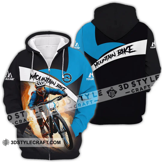 Unisex Shirt - Custom Name Biker Shirt For Mountain Bike Player Racing style option 4