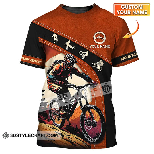 Unisex Shirt - Custom Name Biker Shirt For Mountain Bike Player style option 1