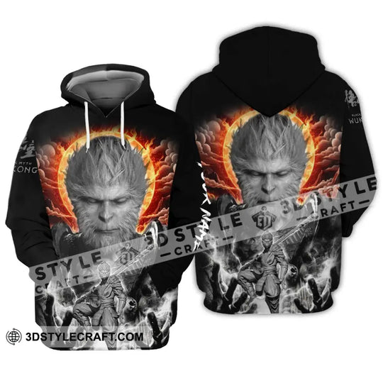 Unisex Shirt - Custom Name Black Myth Wukong Shirt Focus style option 3