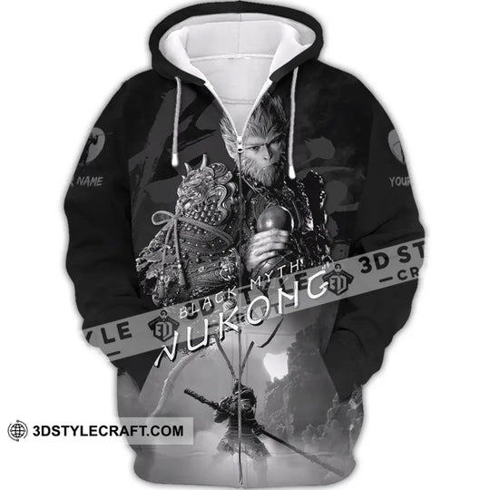 Unisex Shirt - Custom Name Black Myth Wukong Shirt Black General style option 2