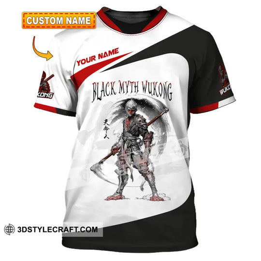 Unisex Shirt, Custom Name Black Myth Wukong Shirt, Wukong T-Shirt Hoodie Long Sleeve Shirt style option 1