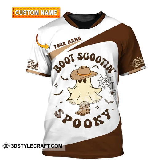 Unisex Shirt - Custom Name Boot Scootin Spooky Shirt style option 1