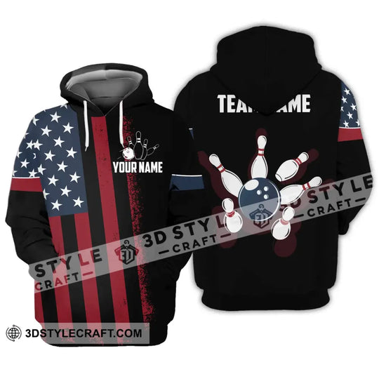 Unisex Shirt - Custom Name Bowling America Shirt style option 3
