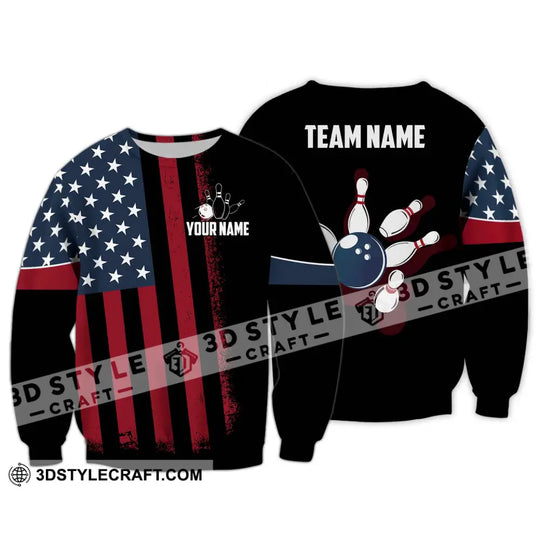 Unisex Shirt - Custom Name Bowling America Shirt style option 4