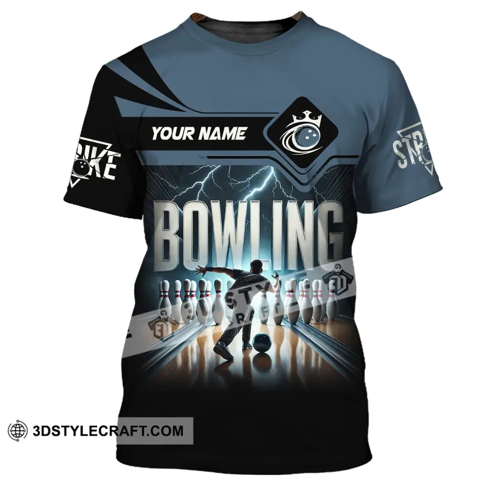 Unisex Shirt Custom Name Bowling Polo Long Sleeve Love T-Shirt / S T-Shirt