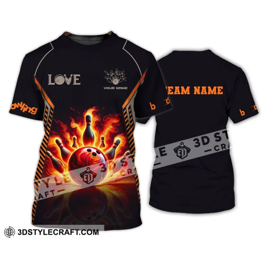 Unisex Shirt, Custom Name Bowling T-Shirt, Bowling Polo Hoodie, Bowling Lover Gift style option 2