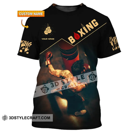 Unisex Shirt, Custom Name Boxing Shirt, Boxing Long Sleeve, Boxing T-Shirt style option 1