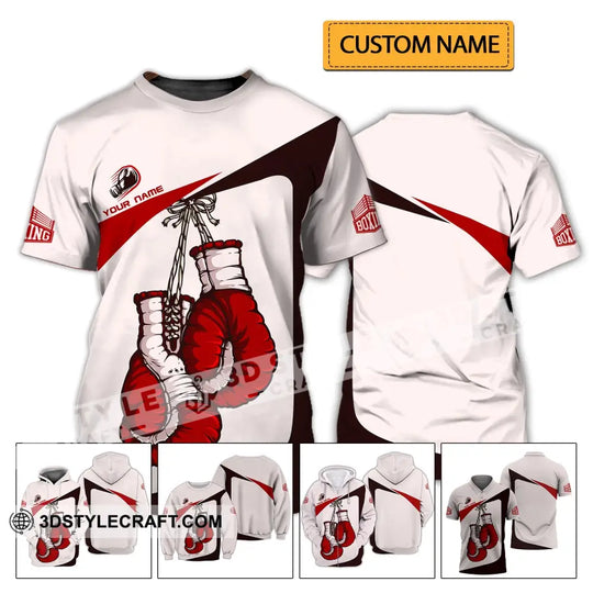 Unisex Shirt - Custom Name Shirt - Boxing Lover Shirt style option 2
