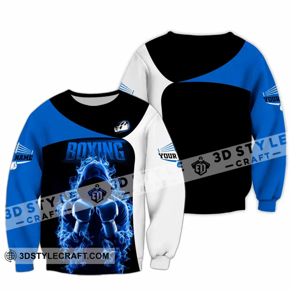 Unisex Shirt Custom Name Boxing Lover T-Shirt Gift Long Sleeve / S T-Shirt