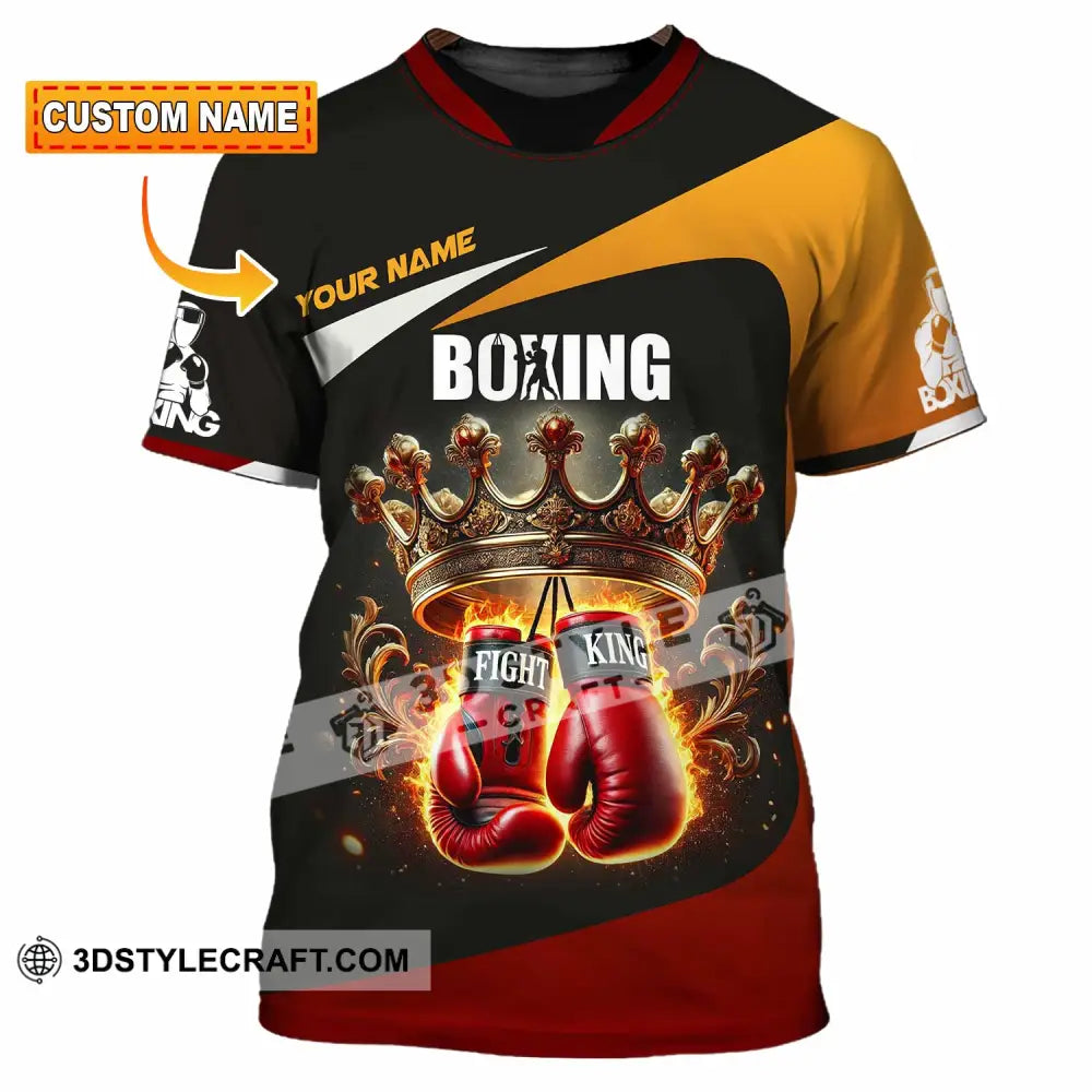 Unisex Shirt Custom Name Boxing Polo Long Sleeve T-Shirt
