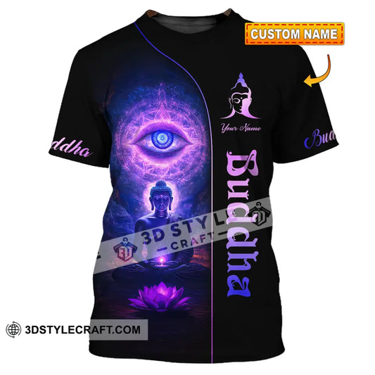 Unisex Shirt Custom Name Buddha Polo Long Sleeve Buddhist T-Shirt T-Shirt