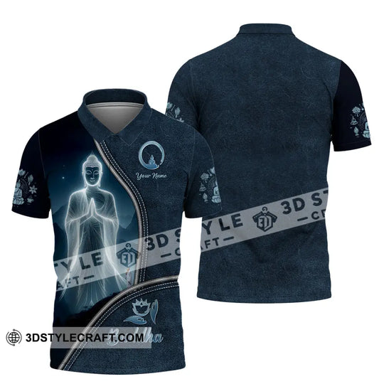 Unisex Shirt, Custom Name Buddha Shirt, Buddha  Polo Long Sleeve, Buddhist T-Shirt style option 4
