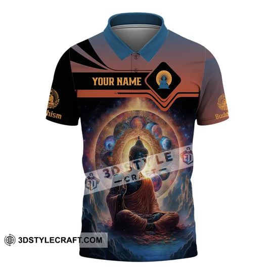 Unisex Shirt, Custom Name Buddha Shirt, Buddha Polo Long Sleeve T-Shirt style option 4