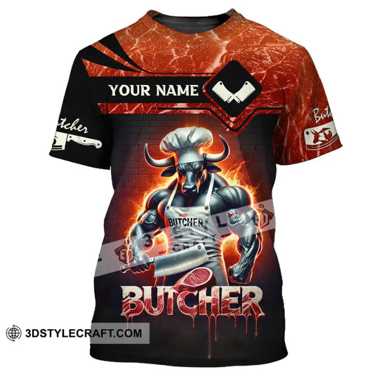 Unisex Shirt, Custom Name Butcher T-Shirt, Butcher Hoodie Long Sleeve Shirt, Butcher Gift style option 2