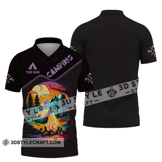 Unisex Shirt, Custom Name Camping T-Shirt, Camping Clothing, Camping Trip Clothing style option 4