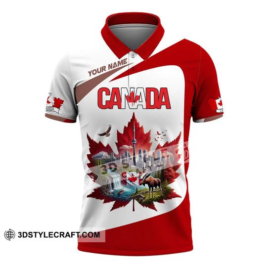Unisex Shirt, Custom Name Canada Shirt, Canada Love T-Shirt style option 4