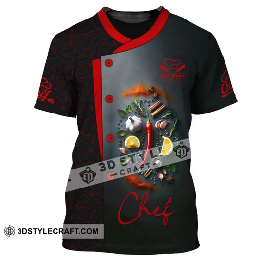 Unisex Shirt, Custom Name Chef Shirt, Chef Apparel, Shirt for Chefs, Gift for Cooking Lovers style option 2