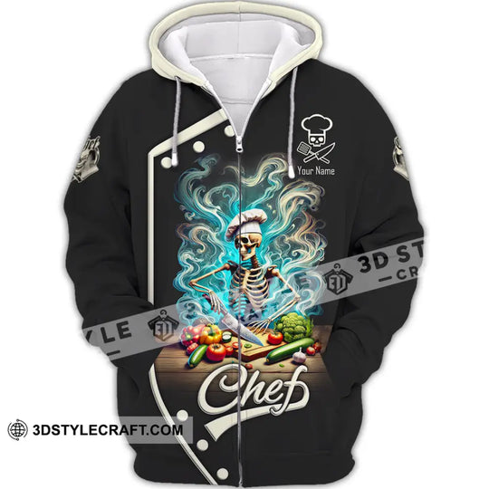 Unisex Shirt, Custom Name Chef Shirt, Chef Apparel, Chef Polo Long Sleeve, Cooking Love T-Shirt style option 3