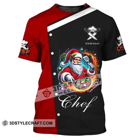 Unisex Shirt, Custom Name Chef Shirt, Chef Christmas, Chef Polo Long Sleeve, Cooking Love T-Shirt style option 2