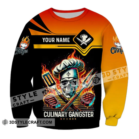 Unisex Shirt - Custom Name Chef Culinary Gangster Shirt style option 4