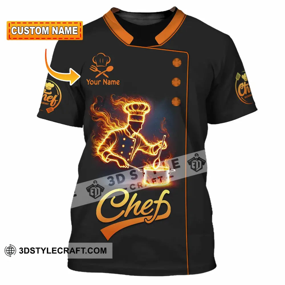 Unisex Shirt Custom Name Chef Gift For Chefs T-Shirt