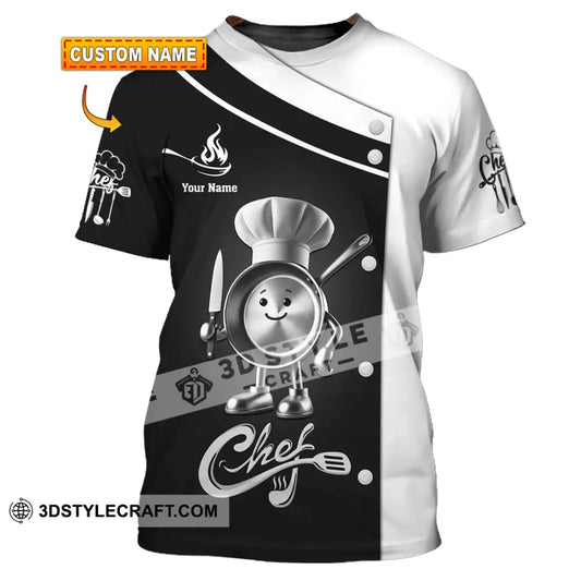 Unisex Shirt Custom Name Chef Polo Long Sleeve T-Shirt