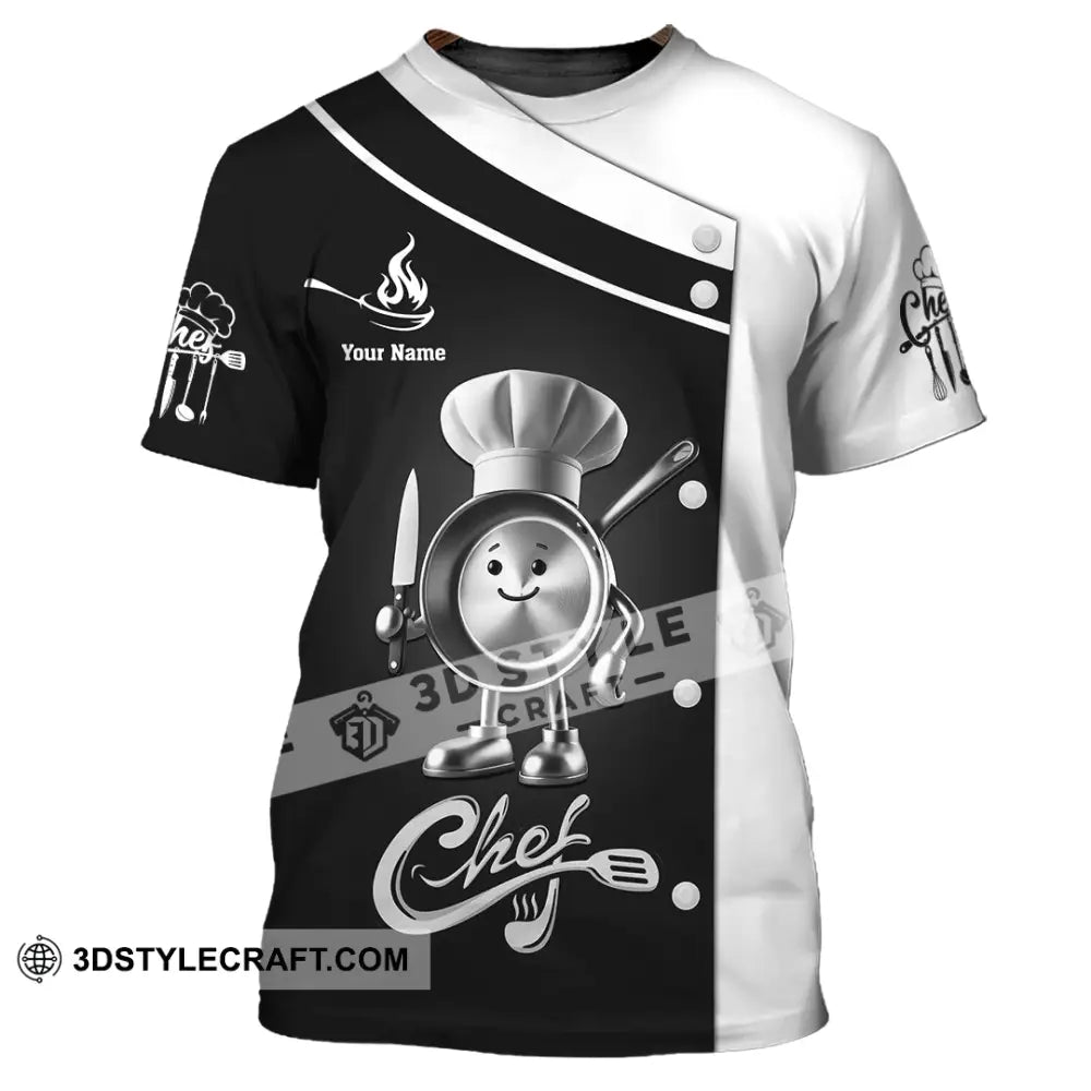 Unisex Shirt Custom Name Chef Polo Long Sleeve T-Shirt / S T-Shirt