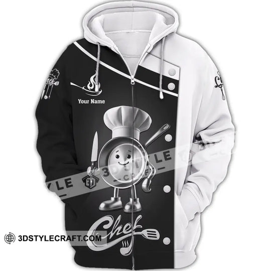 Unisex Shirt, Custom Name Chef Shirt, Chef Polo Long Sleeve Shirt style option 3