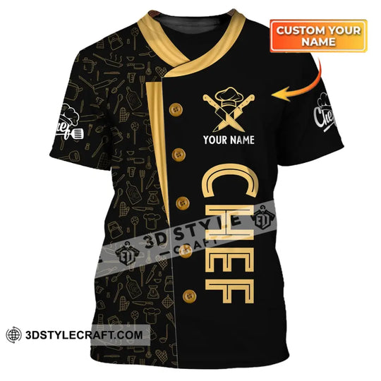 Unisex Shirt, Custom Name Chef T-shirt, Cooking Lover Shirt, Cooking Apparel style option 1