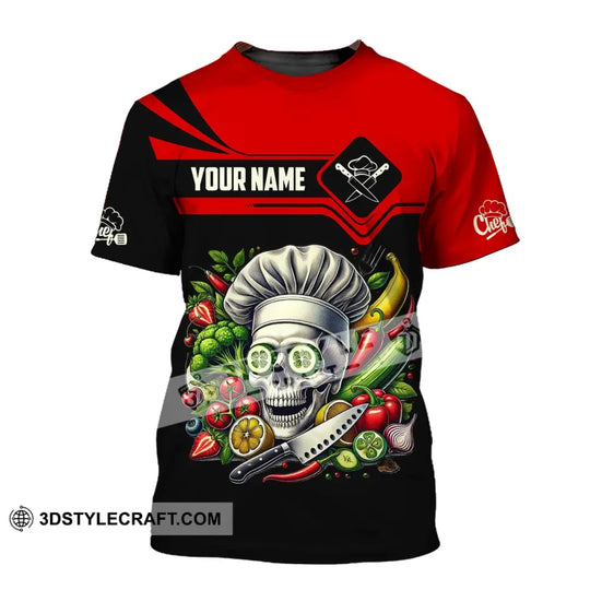 Unisex Shirt, Custom Name Chef Shirt, Chef T-Shirt Hoodie Long Sleeve Shirt style option 2