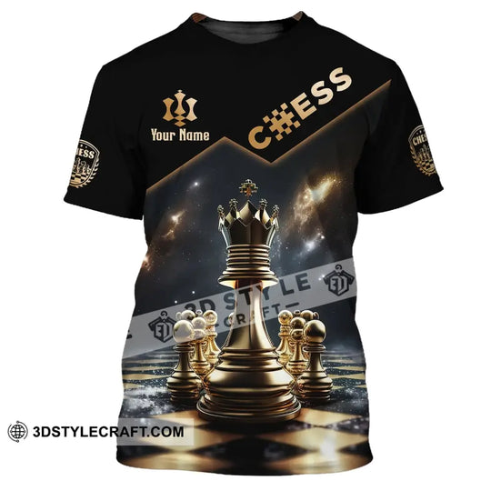 Unisex Shirt, Custom Name Chess T-Shirt, Chess Game King Shirt style option 2