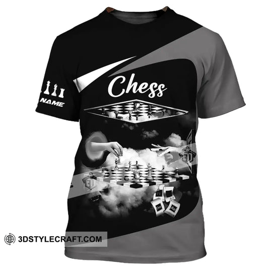 Unisex Shirt, Custom Name Chess T-Shirt, Chess Player Club, Checkmate Polo style option 2