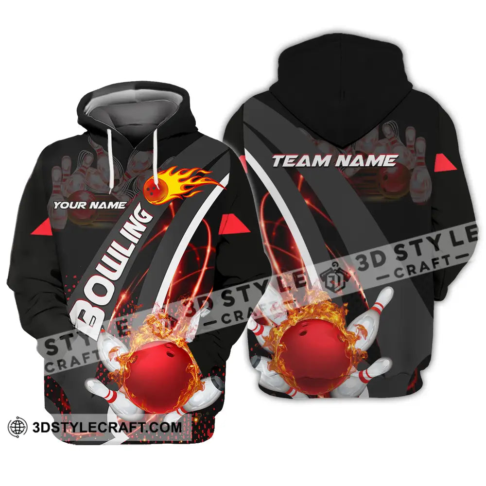 Unisex Shirt - Custom Name Classic Bowling Lover Hoodie / S T-Shirt