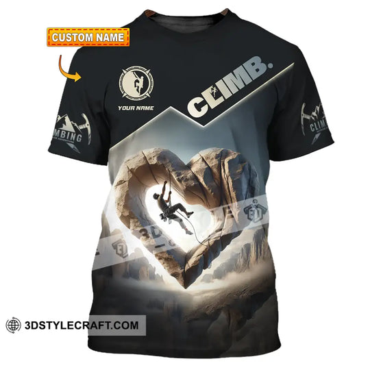 Unisex Shirt, Custom Name Climb Shirt, Climb Long Sleeve, Climb T-Shirt style option 1