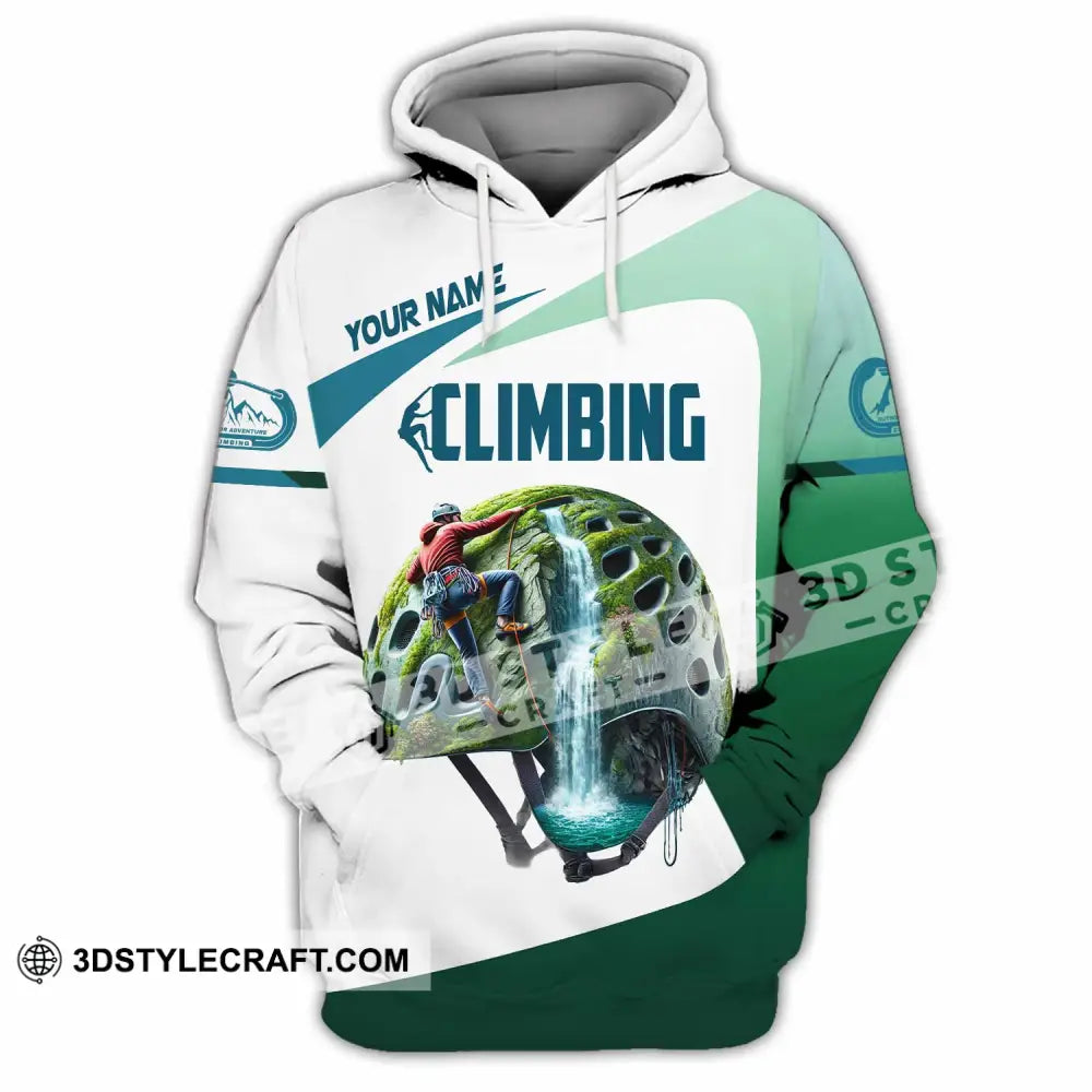 Unisex Shirt Custom Name Climbing Gift For Lover Hoodie / S T-Shirt