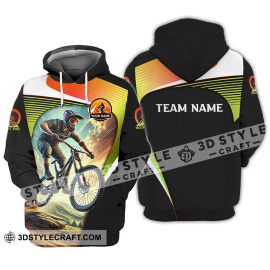 Unisex Shirt - Custom Name Cool Mountain Bike Shirt style option 3
