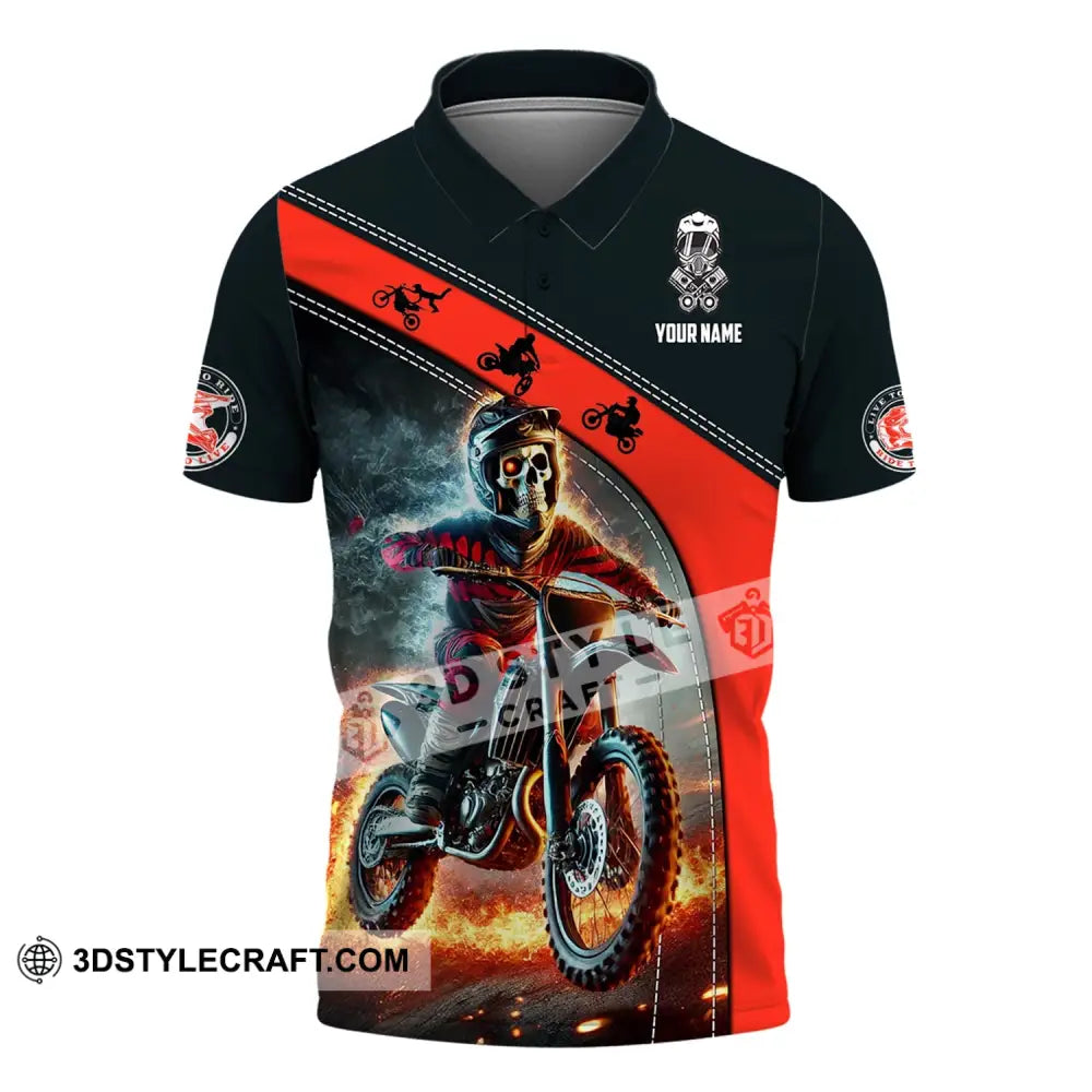 Unisex Shirt - Custom Name Cool Rider Polo / S T-Shirt