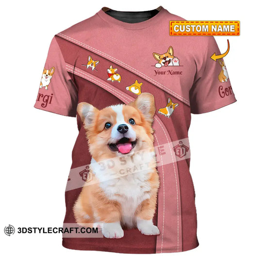Unisex Shirt, Custom Name Corgi Shirt, Corgi Hoodie Shirt Polo Long Sleeve, Corgi Lover Shirt style option 1