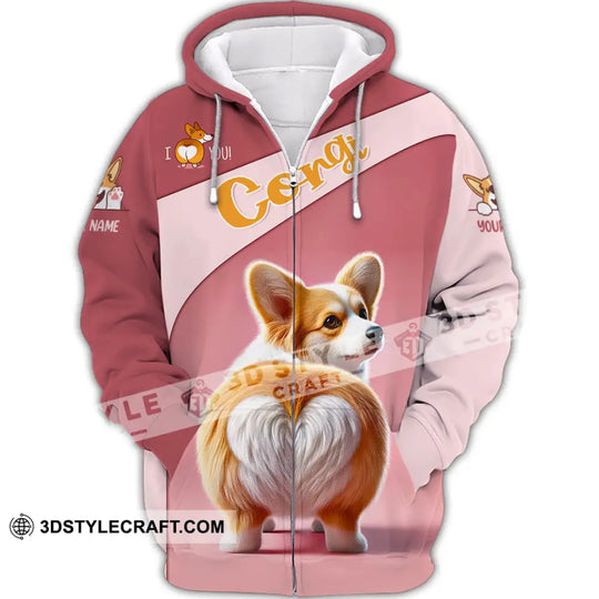 Unisex Shirt, Custom Name Corgi Shirt, Corgi Hoodie Shirt Polo Long Sleeve, Corgi Lover Shirt style option 3