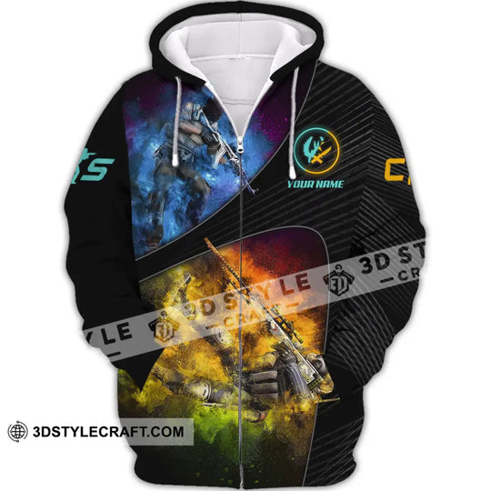 Unisex Shirt, Custom Name Counter Strike Game Shirt, Counter Strike Game T-Shirt, Gamer Gift style option 3