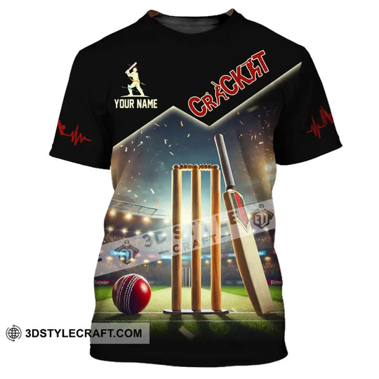 Unisex Shirt, Custom Name Cricket Shirt, Cricket Club Uniform, Cricket Hoodie T-Shirt style option 2