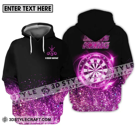 Unisex Shirt - Custom Name Darts King Shirt style option 3