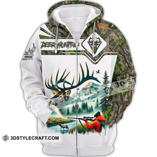 Unisex Shirt, Custom Name Deer Hunter Shirt, Deer Hunting Polo Long Sleeve, Animal Hunter T-Shirt style option 3